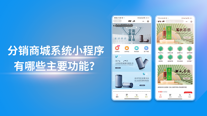 分销商城系统小程序有哪些主要功能?